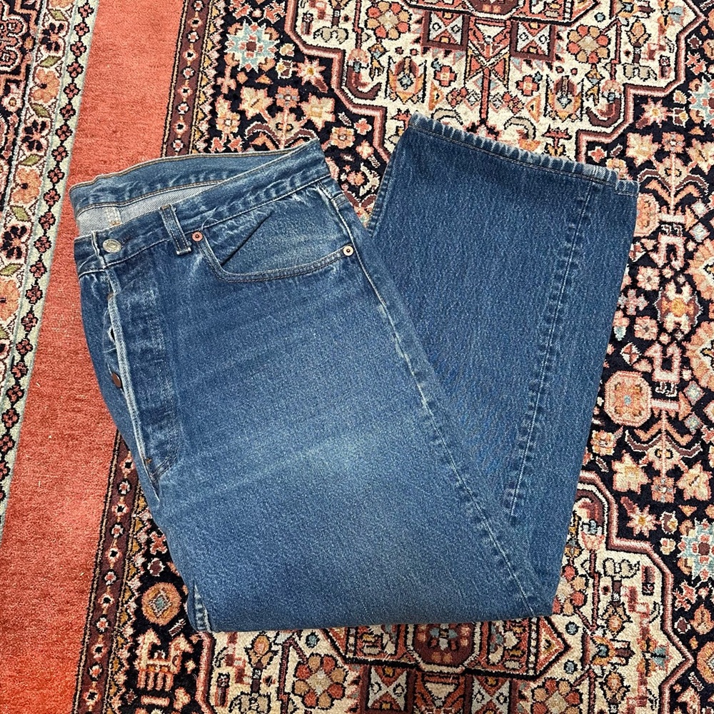 VINTAGE LEVIS 501 • USA • 36/27 Men’s Unisex Hemmed - Picture 10 of 10